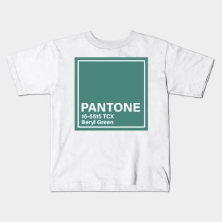 Pantone 16-5515 TCX Beryl Green Kids T-Shirt